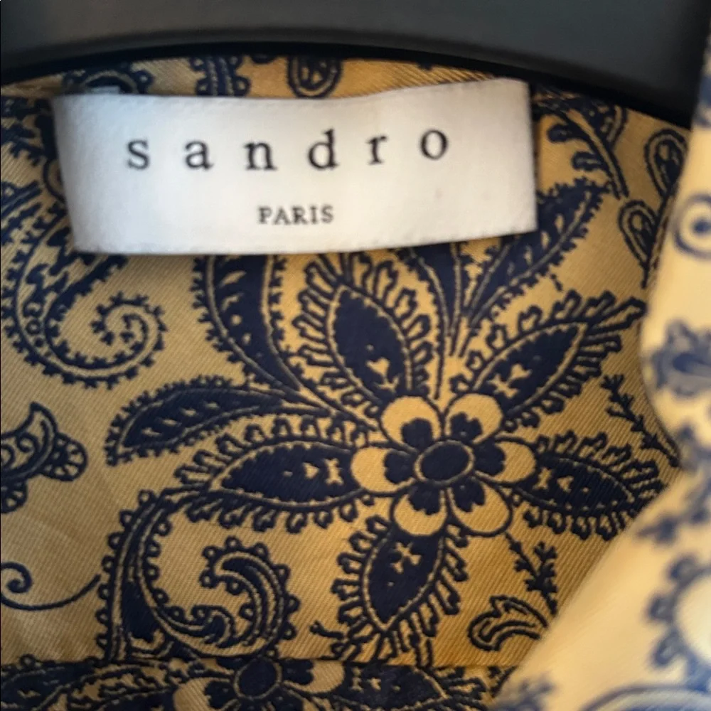 Sandro Paris pure silk blouse.  Size xs/s - Picture 2 of 8